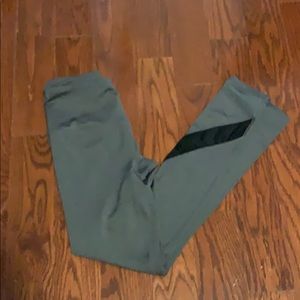 grey leggings with mesh
